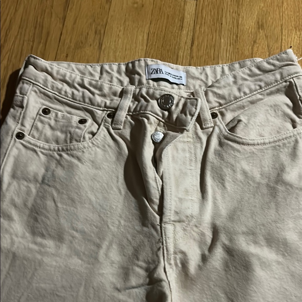 Zara Cream Jeans Womens size 4